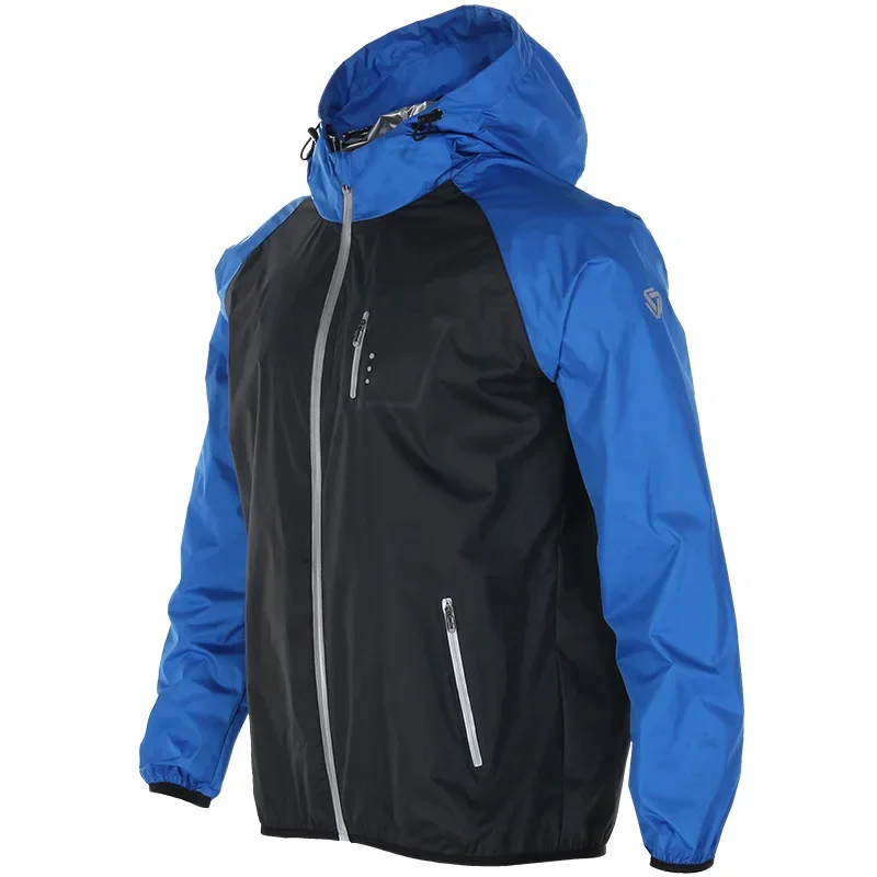 Sauna Suit for Men Outdoor Sports Hoodies Men's Fitness Weight Loss Suit Zipper Sweat Long Sleeve Jacket Men's Tracksuit