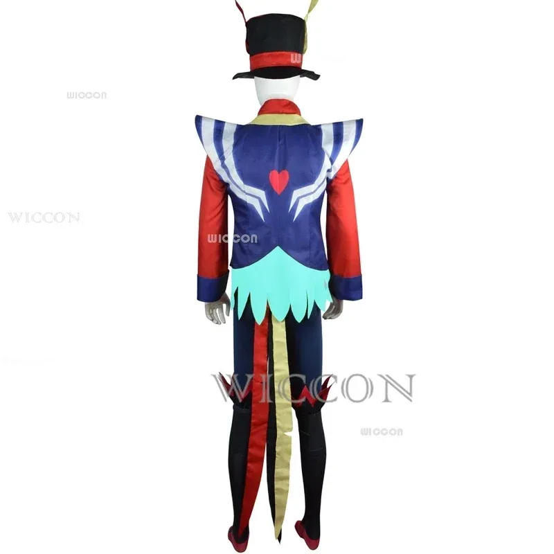 

Asmodeus Ozzie Cosplay Costume Helluva King of Lust Boss Halloween Fancy Sexy Helluva Big Daddy Carnival Party Mens Suit FGHFDFD