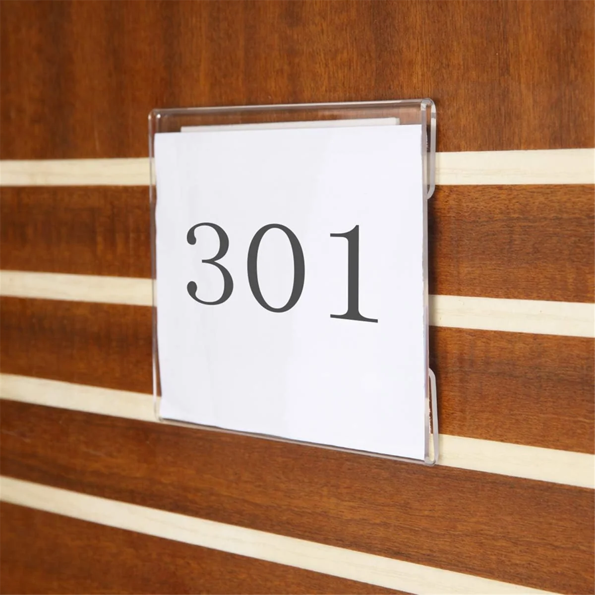 A66I2 4 × 6 بوصة حامل علامة أكريليك مثبت على الحائط، إطار حائط شفاف مع شريط لاصق مزدوج الجوانب للمكتب والمنزل 10 عبوات #2