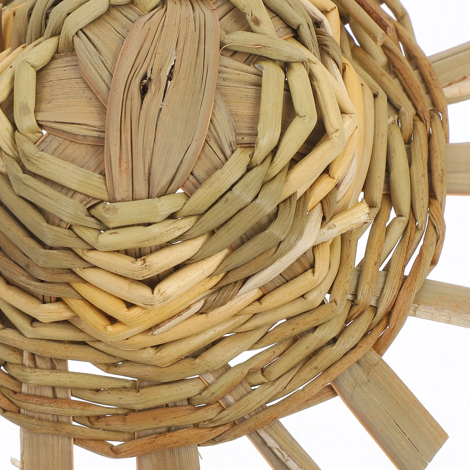 5 قطعة قبعات القش الصغيرة 8-9 سنتيمتر يدويا البلد نمط ديكور لشخصيات مصغرة Luau حفلة الحسنات المكسيكي تحت عنوان قبعة منسوجة #4