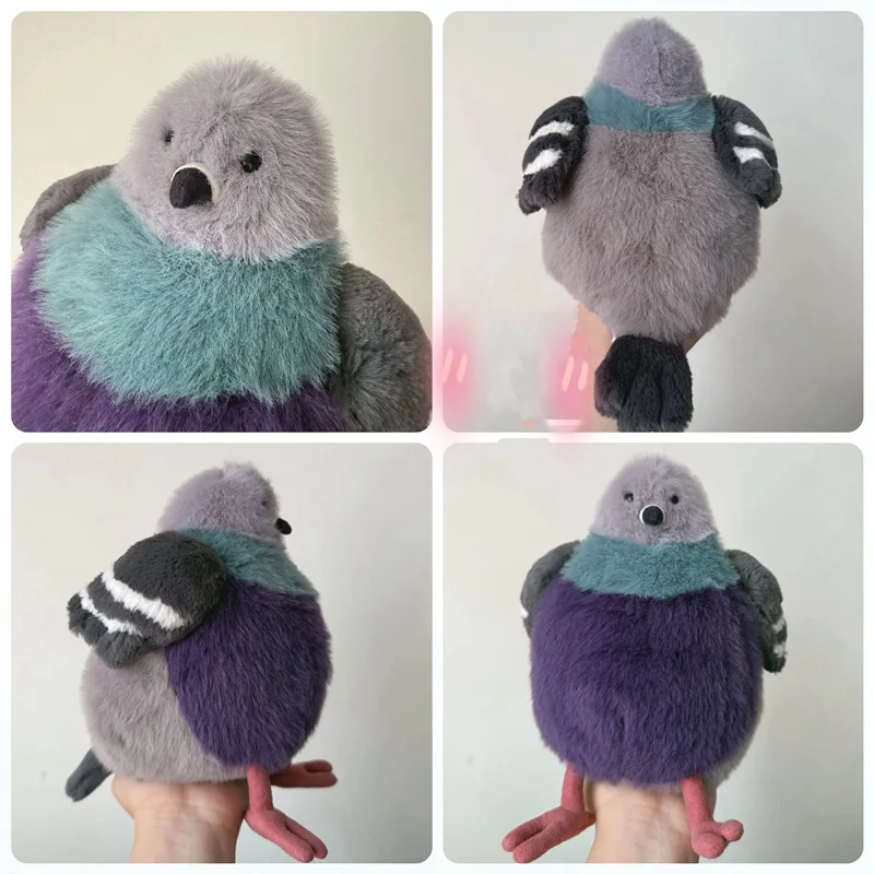 23cm pombo gordo brinquedo de pelúcia dos desenhos animados fofo pássaro boneca presente de natal boneca pet companheiro brinquedo ornamentos presente de aniversário de natal