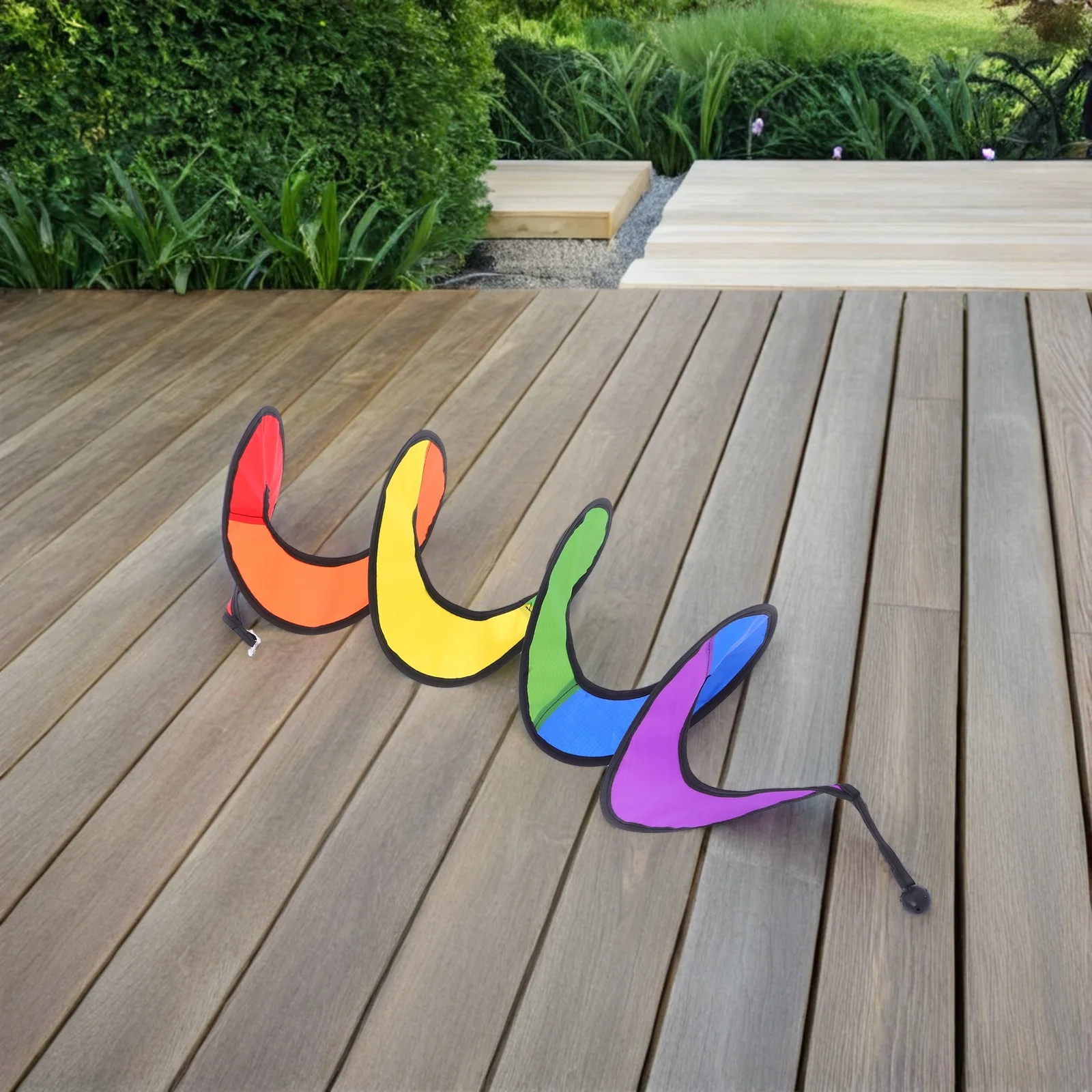 

Christmas Decoration Windmill 110*22Cm Multicolor Nylon Foldable Spiral Wind Spinner Tent Garden Outdoor Decor