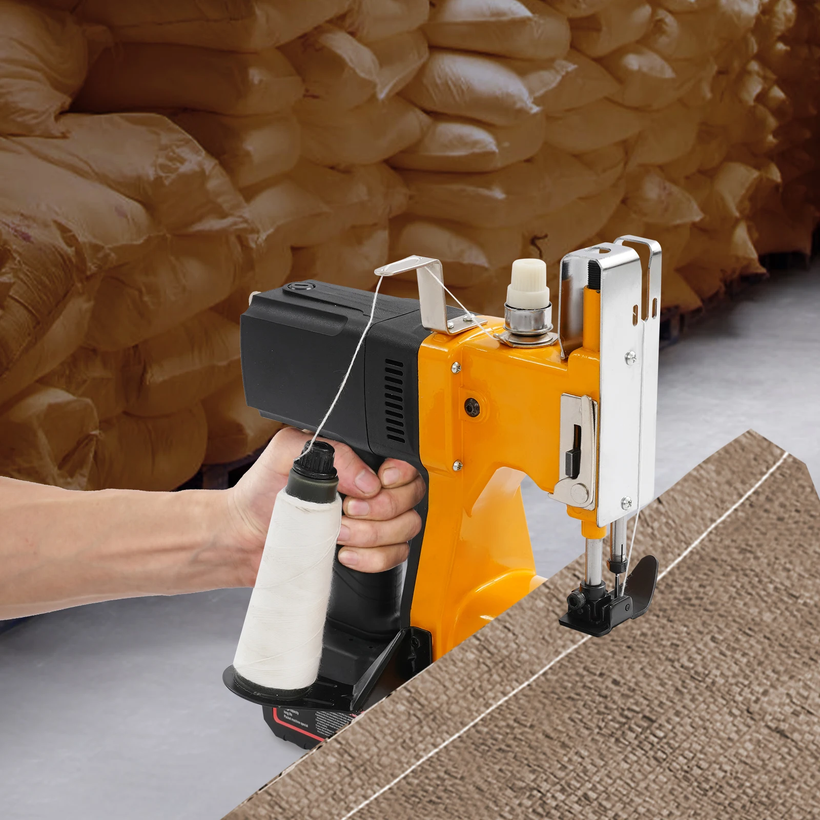 

Cordless Sewing Machine Portable Charging Woven Bag Sealing Machine Small Rice Bag Packaging Machine