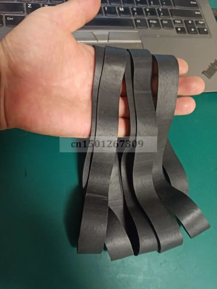 Flat Length 22cm Extra Large Black Elastic Rubber Bands For Packing Packaging