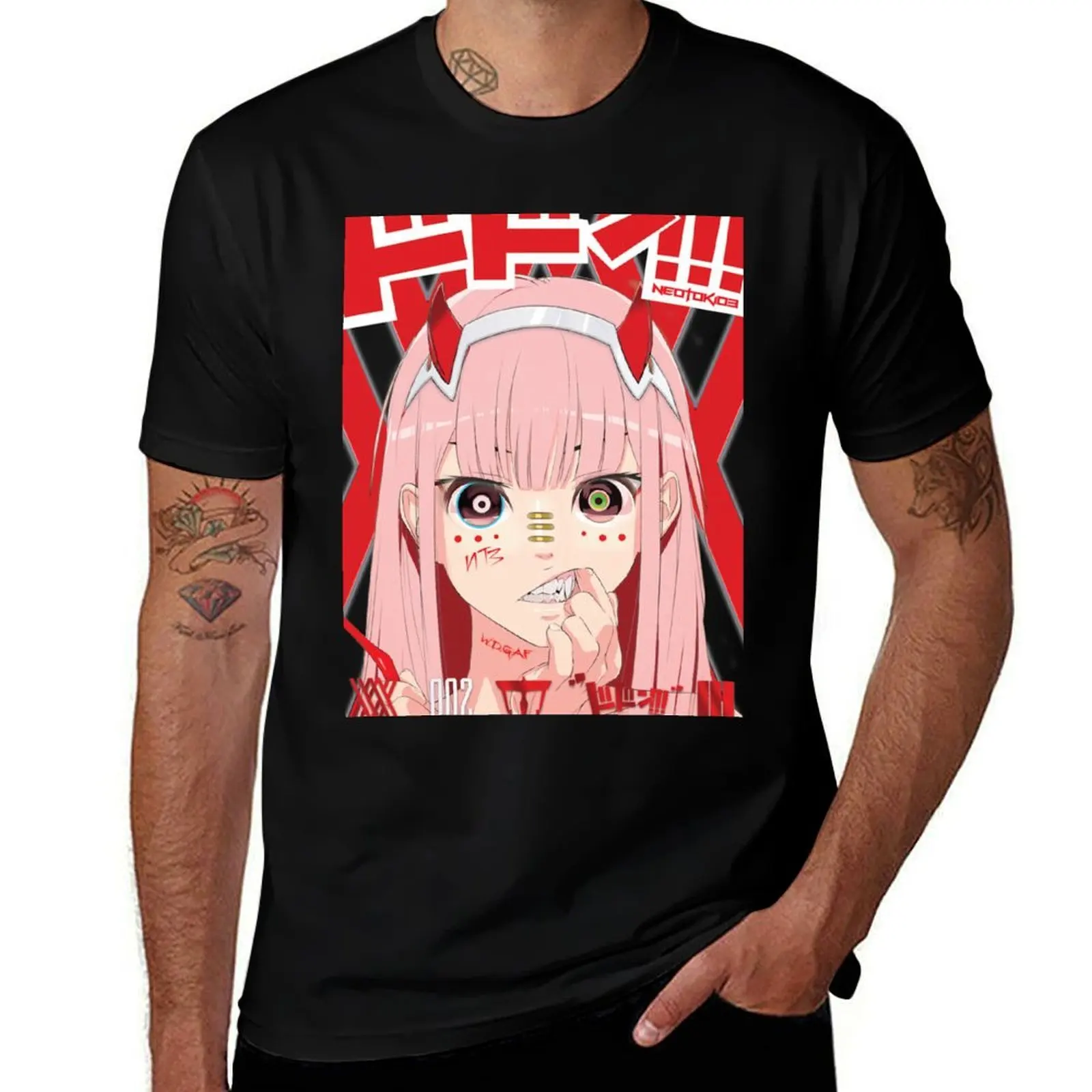 

ZERO TWO – DARLING IN THE FRANXX – BEAST PRINCESS – NEOTOKIO3 T-Shirt cotton tshirt 100% T-Shirt