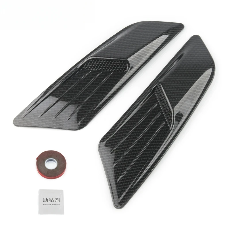 High Quality Carbon Fiber Copy Universal Front Hood Air Intake Trim Scoop Vent Guards, Auto Exterior Styling Accessories