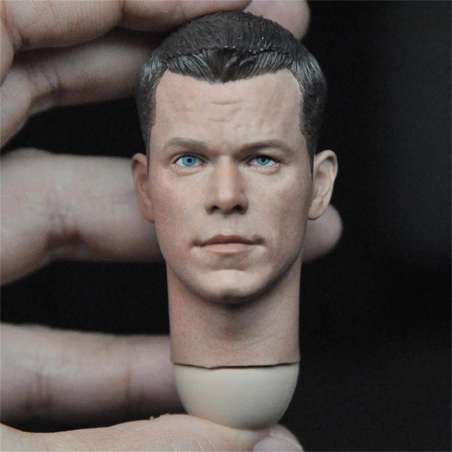 1/6 Scale Head Carving Matt Damon Male Soldier American Star Young Model PVC Long Neck  12 Inch Action Figure Body Doll 