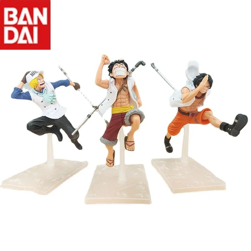 One Piece Figure Monkey D Luffy Anime Model Gift Anime Character New 17cm Doll Navy Dreamland Statue Collect Toy for Kids Bandai