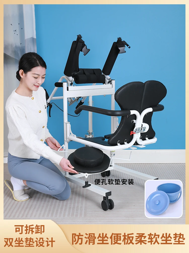 Lift, multi-functional, paralyzed patient care artifact, disabled person, electric lifting bathing and toilet chair