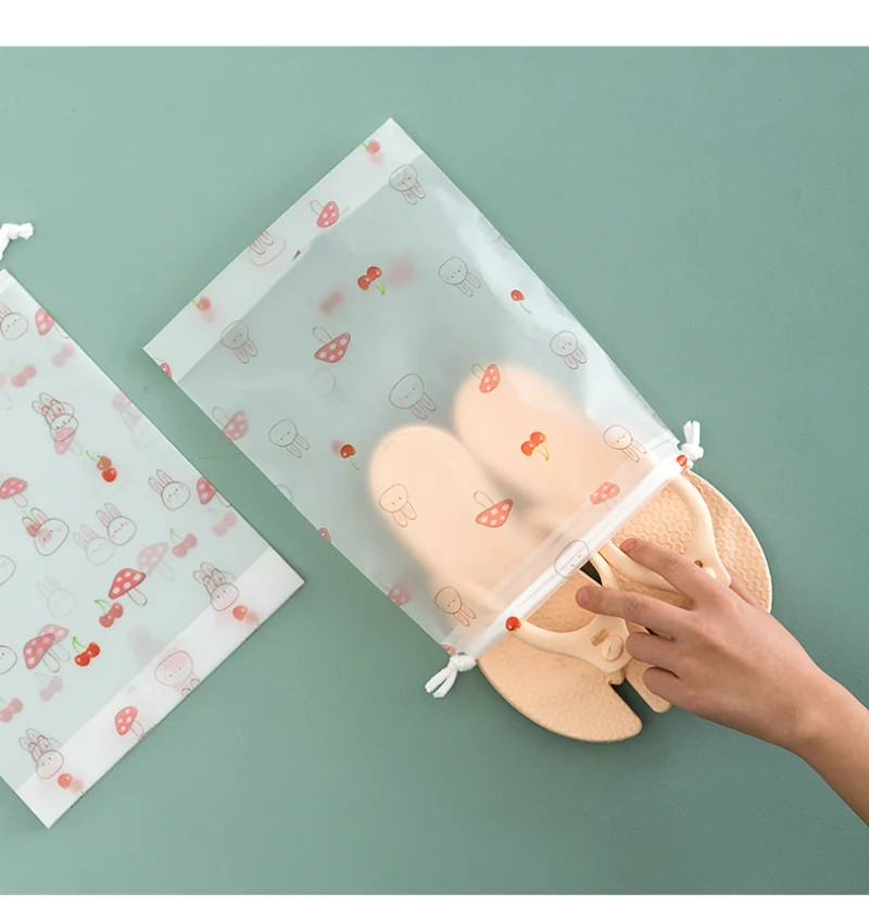 1pc Travel Shoes Cloth Organizing Bag Dust-proof Drawstring Towel Makeup Bag Portable Underwear Jean Storage Suitcase Bag
