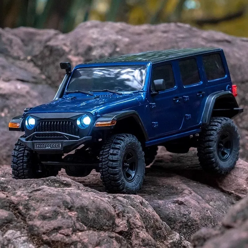 FMS1/18 THENDER STORM EAZYRC Wrangler zdalnie sterowanym pojazdem 4WD pojazd wspinaczkowy Off road Jeep pojazd symulacyjny zabawkowy model Gif