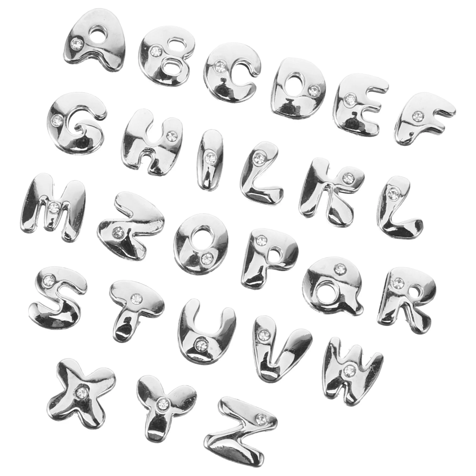 

26Pcs Alphabet Letter Charms DIY Jewelry Making Beads for Necklace Bracelet Earring Craft Alloy Beads Decorative Accessories