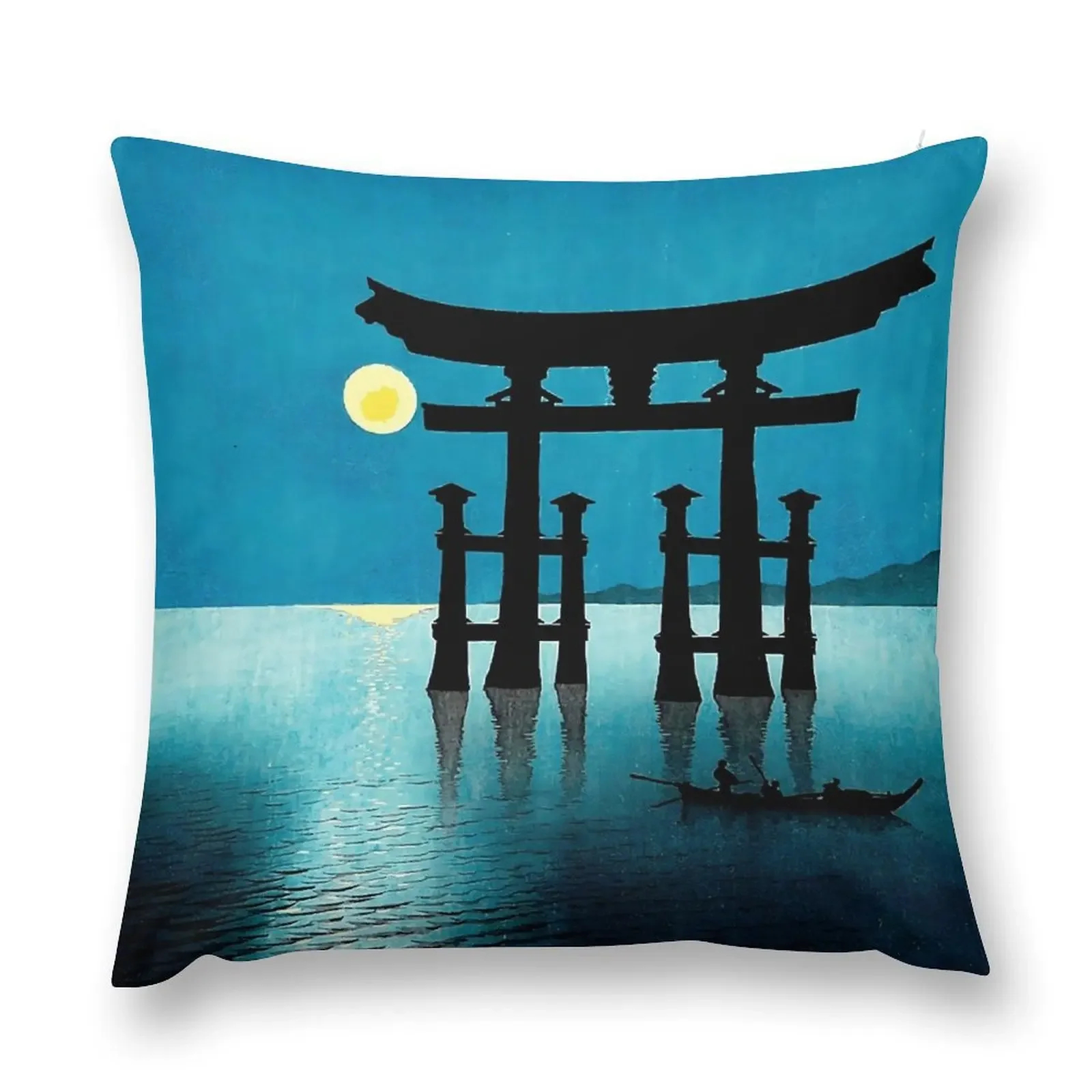 Torri Gates in Moonlight Shoda Koho Throw Pillow Cushions For Sofa Couch Cushions Couch Pillows pillow