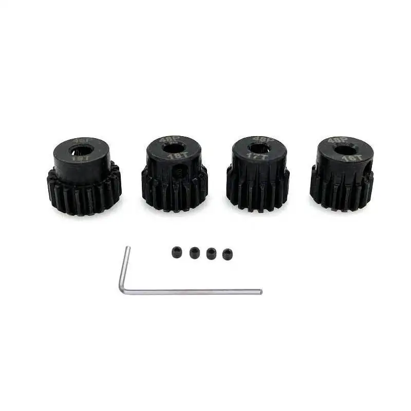 

4PCS 48P 3.17mm RC Car Motor Gear Pinion 16T 17T 18T 19T for 1/10 RC Crawler Car Axial SCX10