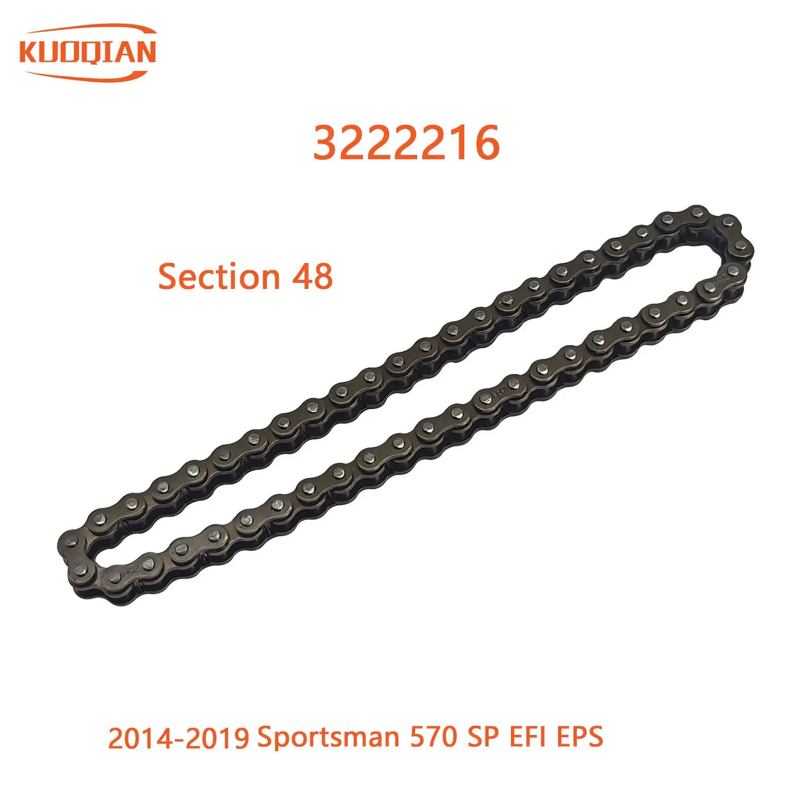 Oil pump chain, 48 links 3222216 For 2014-2019 POL PLR Sportsman 570 SP EFI EPS