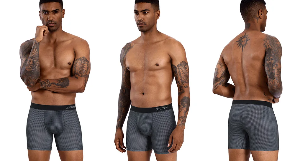 5 stücke Pack 2024 Männer Höschen neue Print Unterwäsche Mann Marke Boxer und Unterhosen für Homme Luxus Set sexy Polyester Shorts Slip – Detail 8