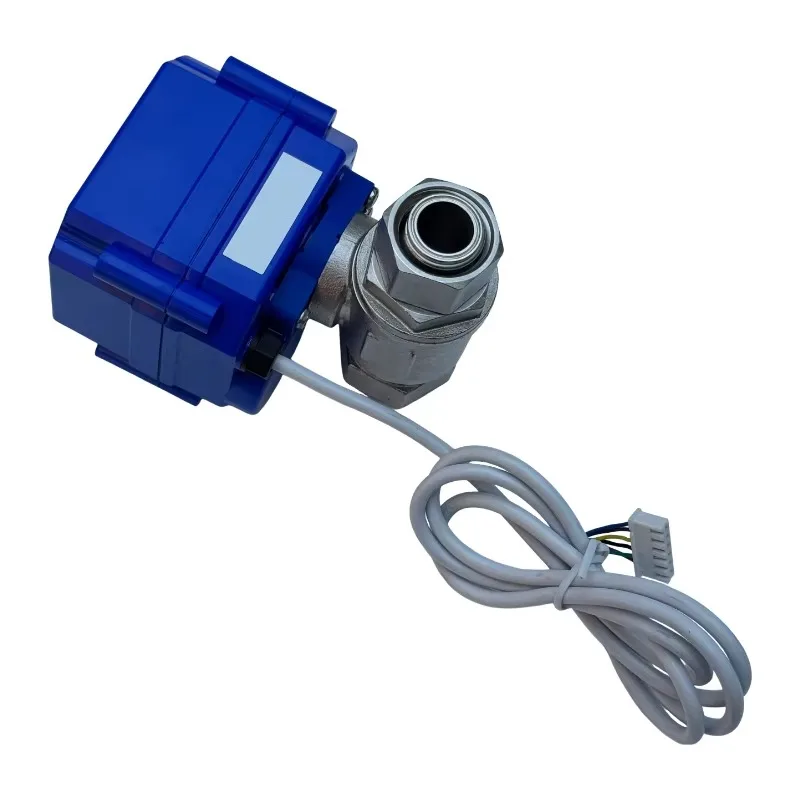 Mini Electric Ball Valve 304 Stainless Steel 2-Way Threaded Single Coupling IP67 70-100K Cycle