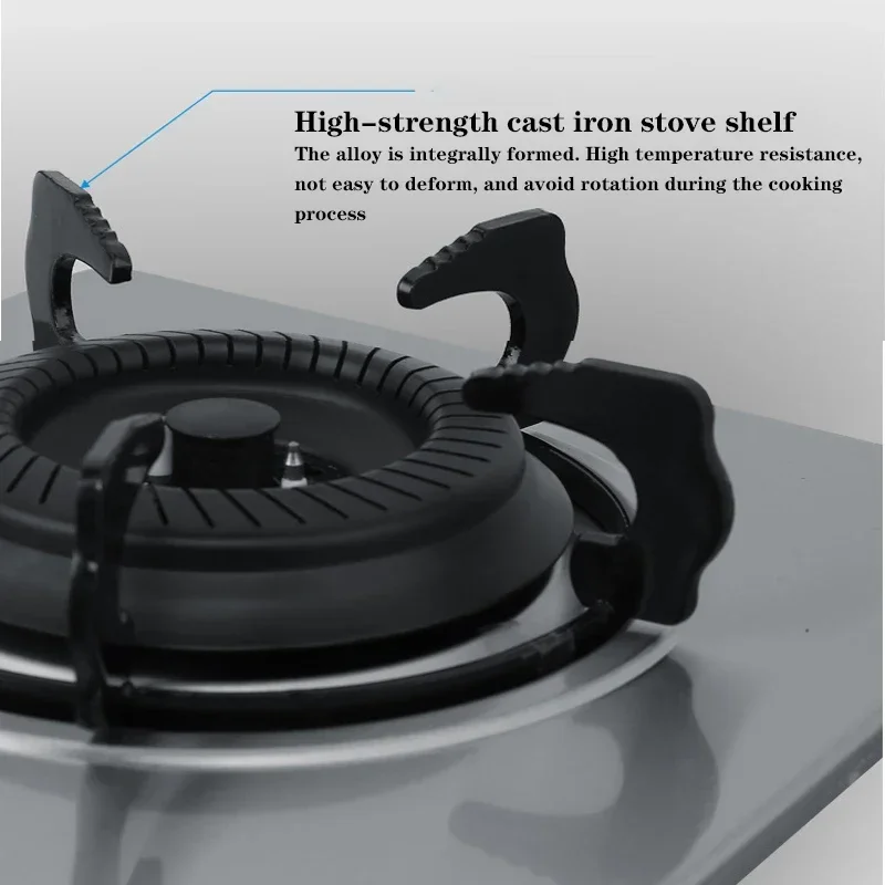 Per uso domestico 220v Per uso domestico Risparmio energetico Gas naturale Stufa a gas liquefatto Stufa singola Protezione termocoppia Pannello in vetro temperato