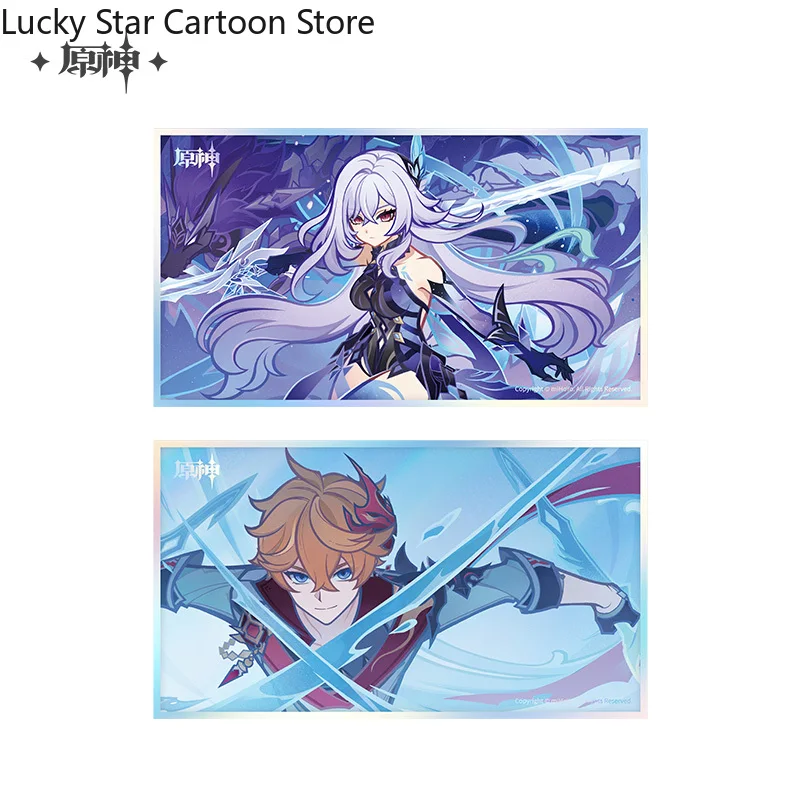 

Предпродажа Sunsyea Genshin Impact Официальный товар MiHoYo Оригинальная подпись карты Цветной бумажный орнамент Tartaglia Косплей Хэллоуин