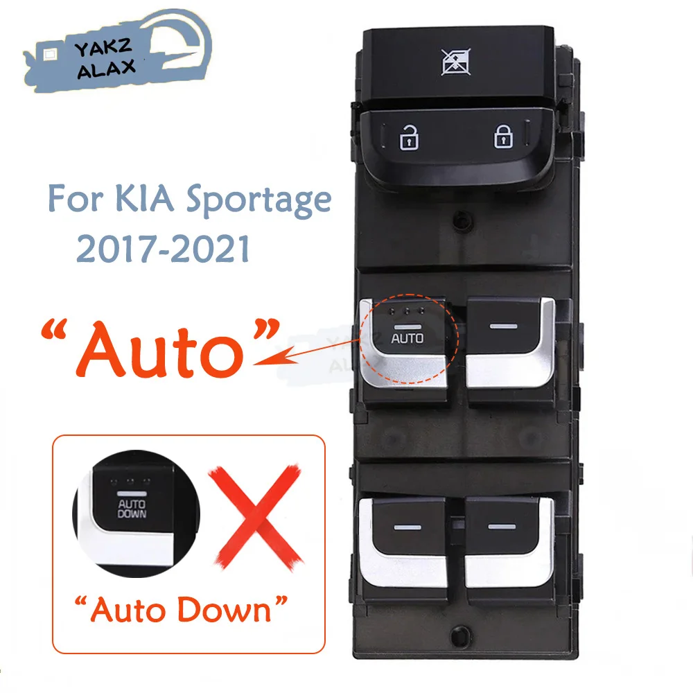 93571-D9000 93571D9000 for KIA Sportage 2017-2021 Front Left Auto Electric Master Power Window Control Switch Lifter Button