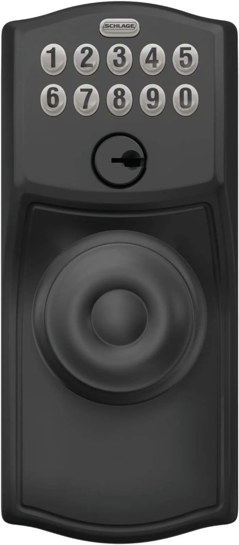 SCHLAGE FE595 CAM 622 GEO Keypad Entry with Flex Electronic Lock, Matte Black