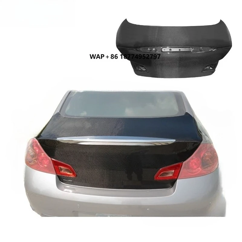 

Карбоновая крышка багажника G37 для четырехдверной версии G37 2007-2013 годов, оригинальный спойлер из углеродного волокна