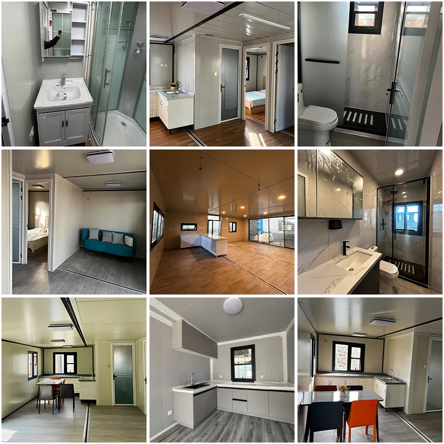 Custom Luxury Outdoor Prefabricated Home House 40ft Expandable Steel Container Luxury Villa Foldable Expandable Container House