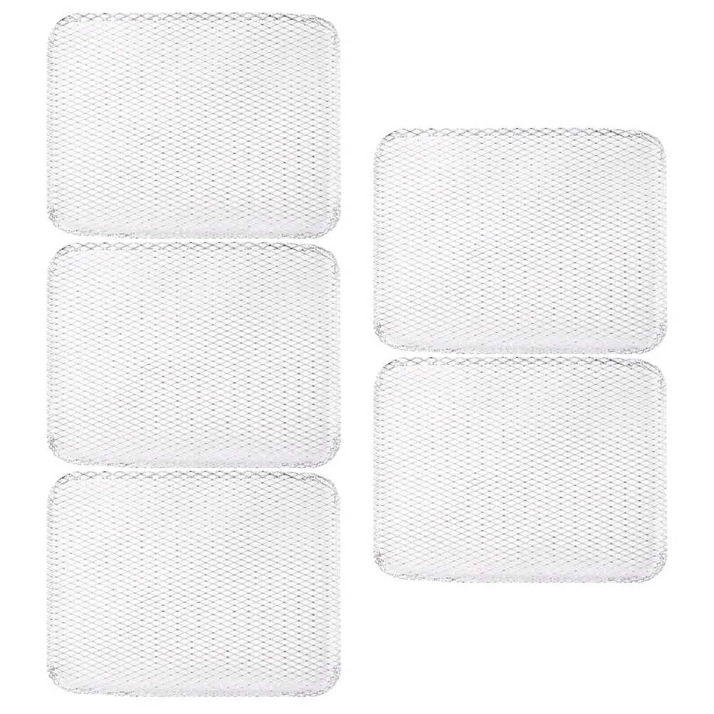 

5pcs Grill Mesh Mats Outdoor Grill Mat Disposable Aluminum Barbecue Net Pads for Camping Grilling