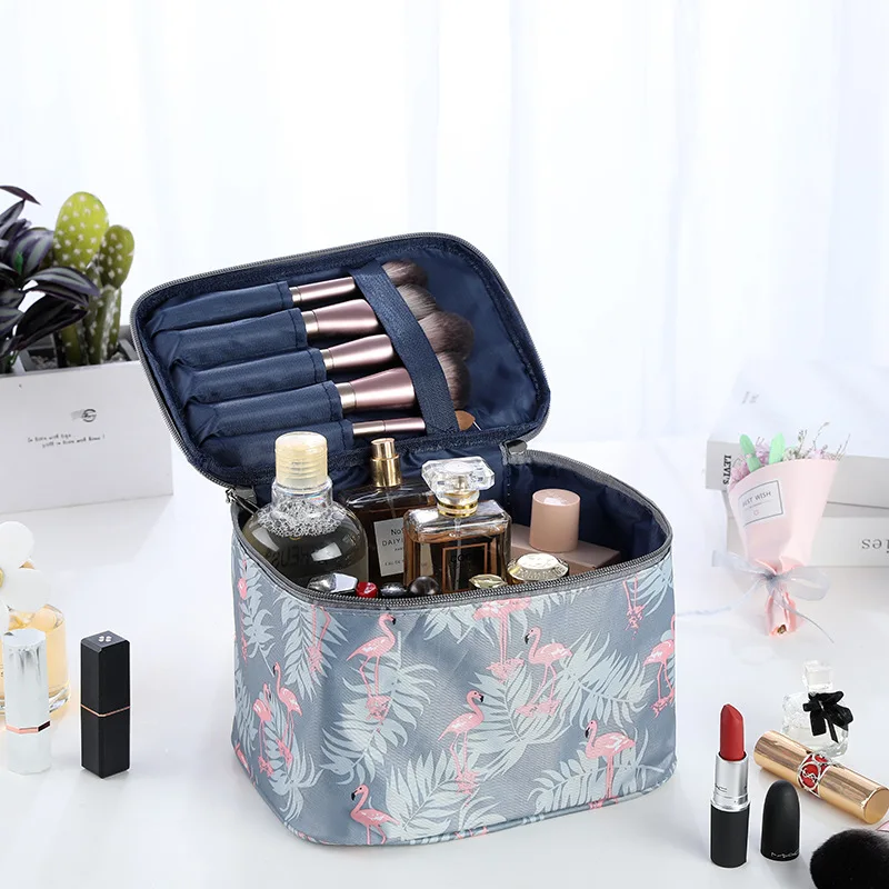 Wasserdichte, tragbare Damen-Make-up-Tasche, hohe Kapazität, Toilettenartikel-Organizer, Aufbewahrung, Kosmetiktaschen, Reißverschluss, Waschen, Schönheitsbeutel, Reisen