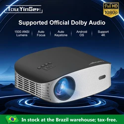 Touyinger ET32 1500ANSI Full HD 4K Projector 5G WIFI Home Theater Media Video Player Smart Beamer