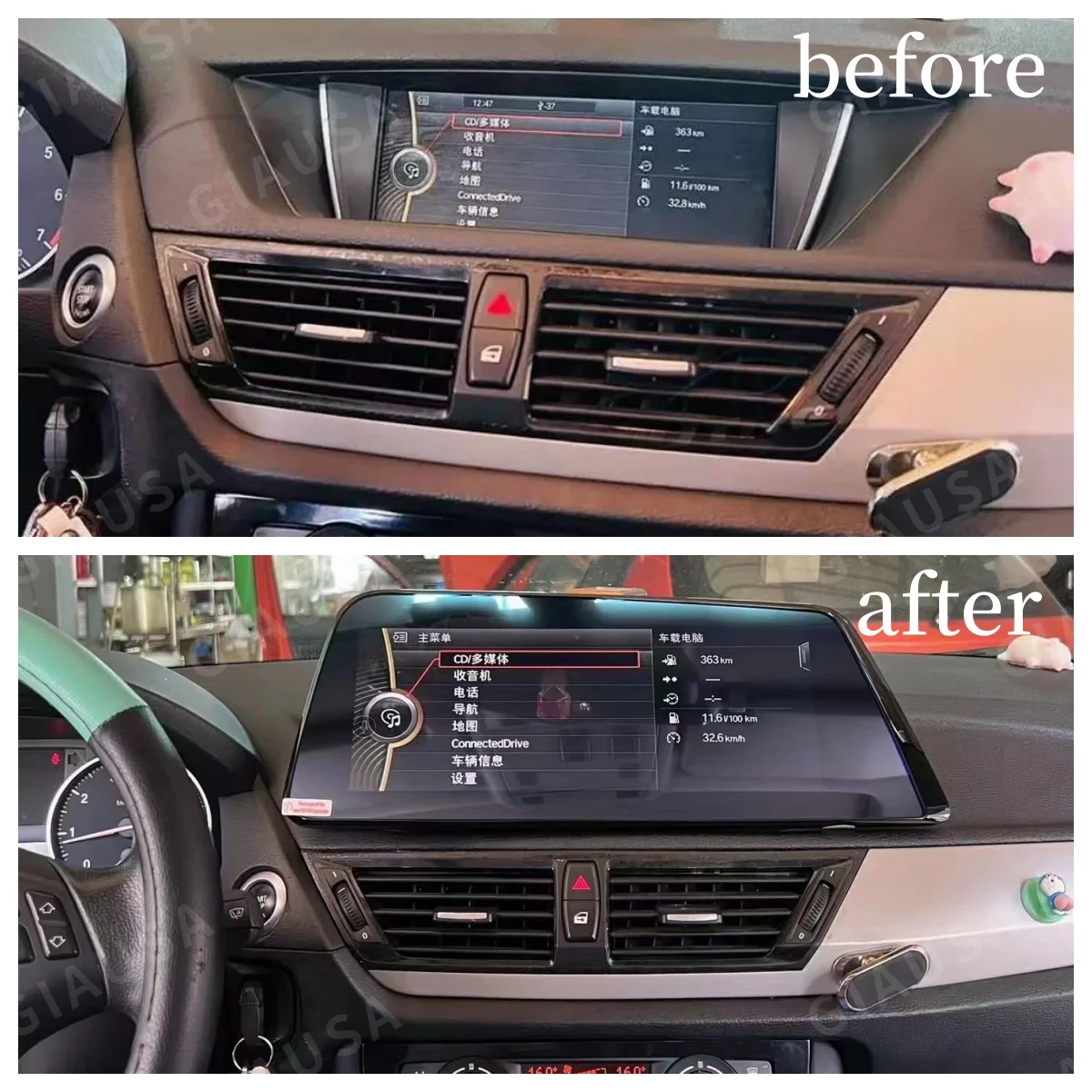 12.3''  Android Auto Blade Screen Car Radio For BMW X1 2011-2015 CIC E84  GPS Carplay Multimed Video Player Navigation Hend Unit