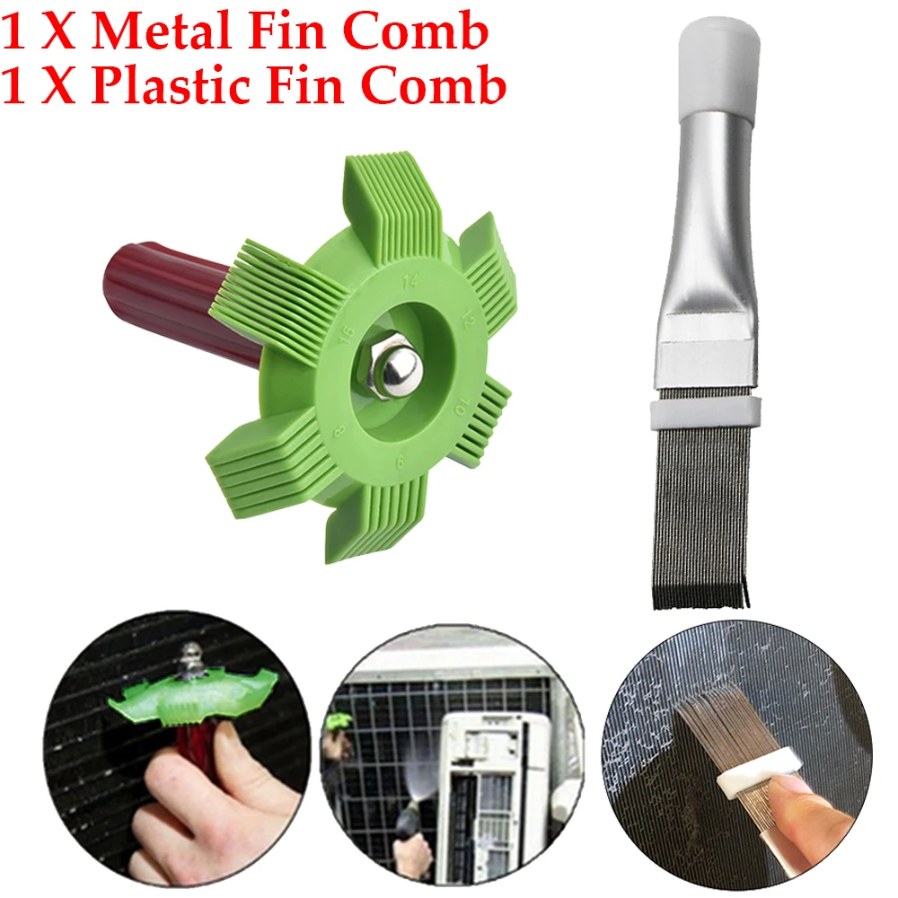 Air Conditioner Fin Repair Comb Cooler Condenser Compact Refrigeration Tool Cleaning Tool Coil Comb A/c Hvac Condenser Radiator