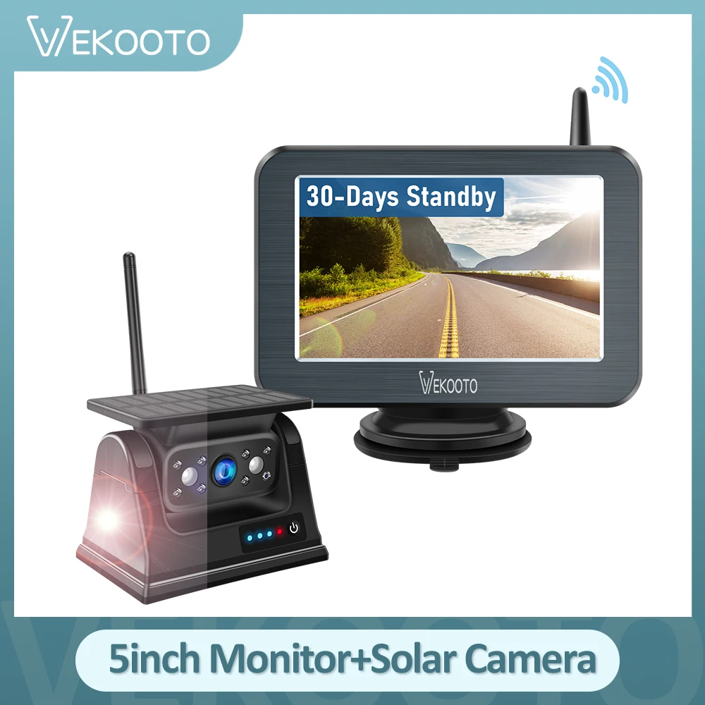 Magnetic Solar Wireless Backup Camera 5