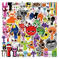 10/30/55/110PCS Sprunki Stickers DIY Skateboard Notebook Fridge Phone Guitar Luggage Cartoon Decals Kids Toy Graffiti