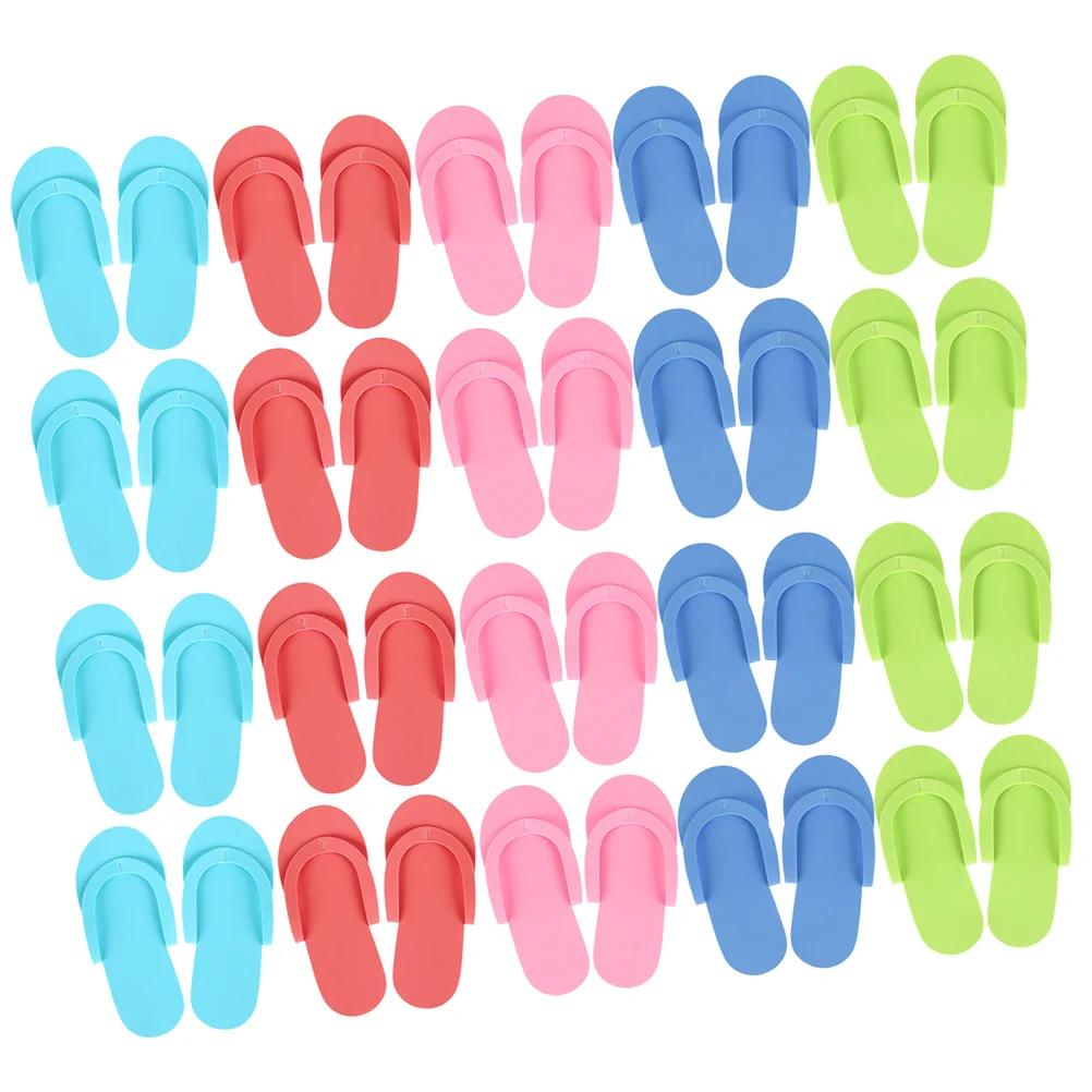 24 paia di pantofole per pedicure in schiuma usa e getta EVA, traspiranti, confortevoli, per salone, spa, casa, hotel, feste, sandali da spiaggia sani e sicuri