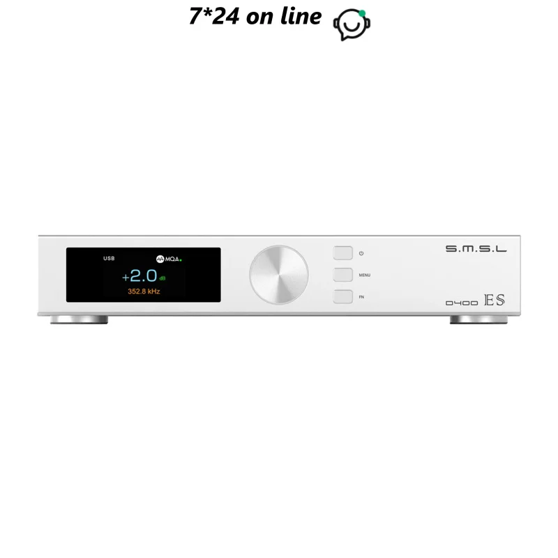 

SMSL D400ES MQA & MQA-CD DAC DSD512 ES9039MSPRO Chip XMOS XU316 PCM 32bit/768kHz JAS HI-Res Decoder