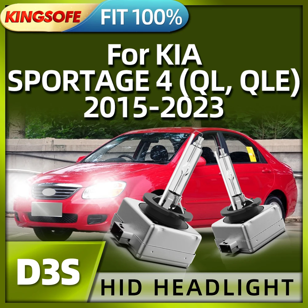 

KINGSOFE 35W Car Bulb HID Xenon Headlight D3S Light 6000K For KIA SPORTAGE 4 (QL QLE) 2015 2016 2017 2018 2019 2020 2021 22 2023