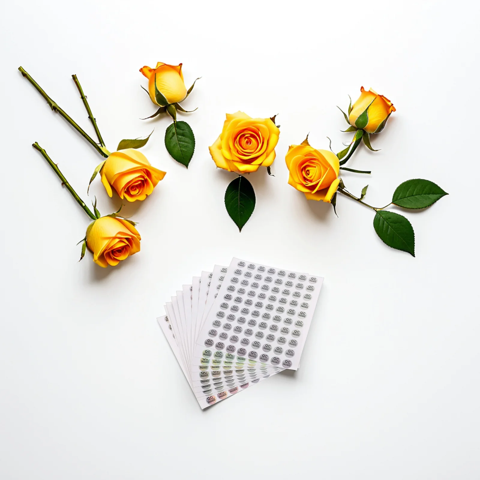 

1600pcs Qc Passed Stickers Warehouse Tested Labels Pvc Adhesive Bright Color For Quality Control Inventory Management