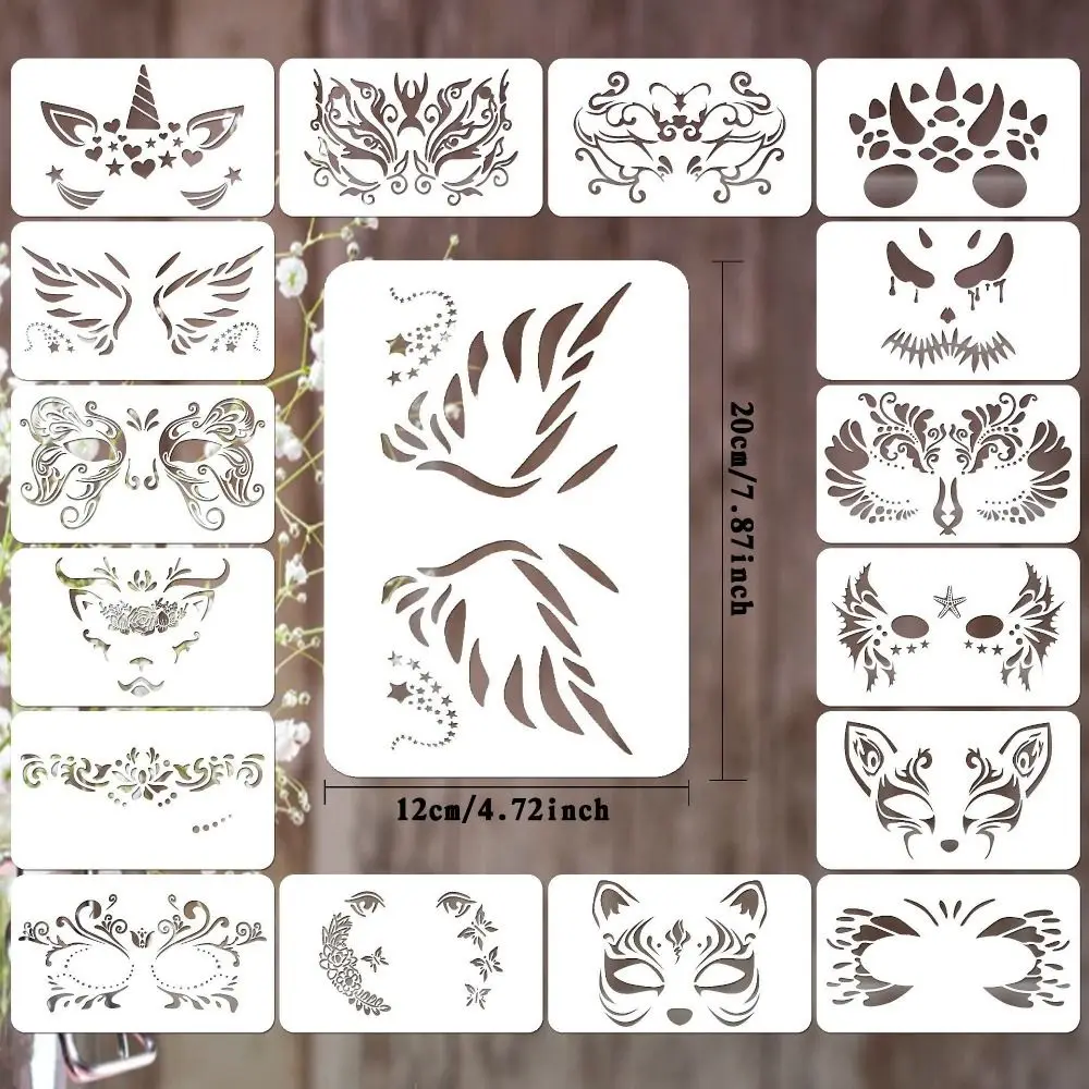 Hand Painting Body Painting Aid Tattoo Stencil Temporary Waterproof Drawing Painting Stencil Fake Tattoo Reusable Art Template