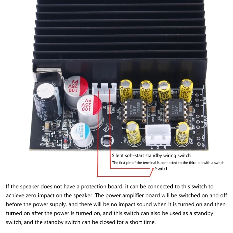 Placa amplificadora DC19-50V TPA3255, placa amplificadora de potencia Digital, 300W + 300W Clase D, módulo estéreo de 2,0 canales de alta potencia