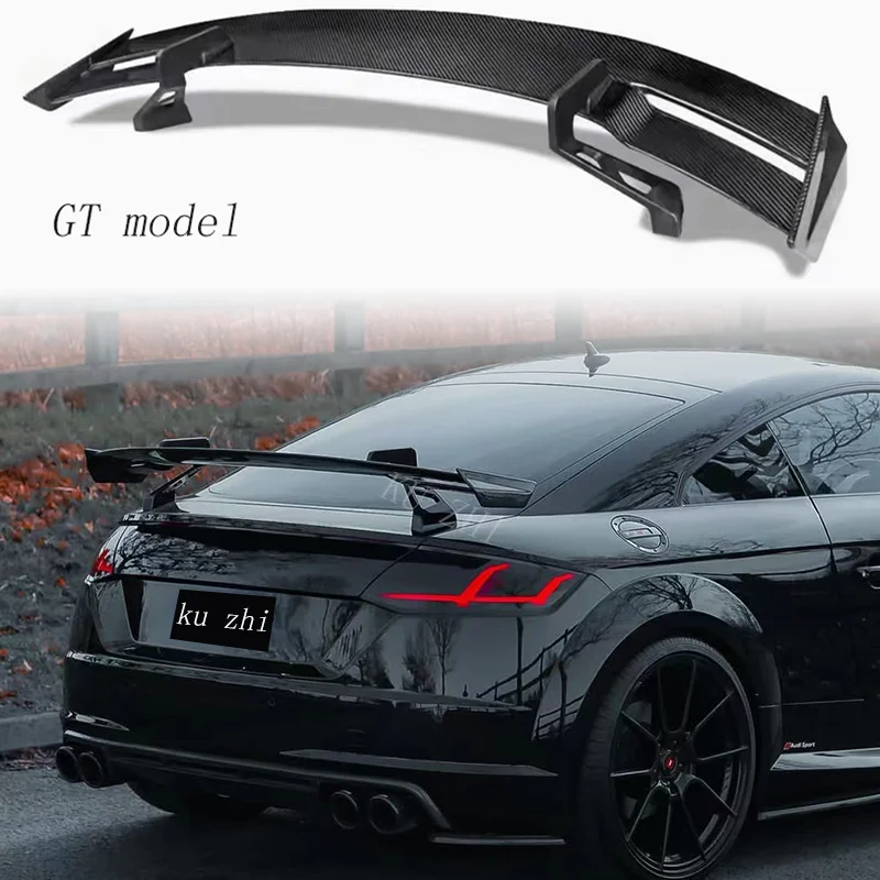 

For Audi Tt Tts Ttrs R8 V8 MK3 Mk2 Spoiler Carbon Fiber Rear Wing Trunk