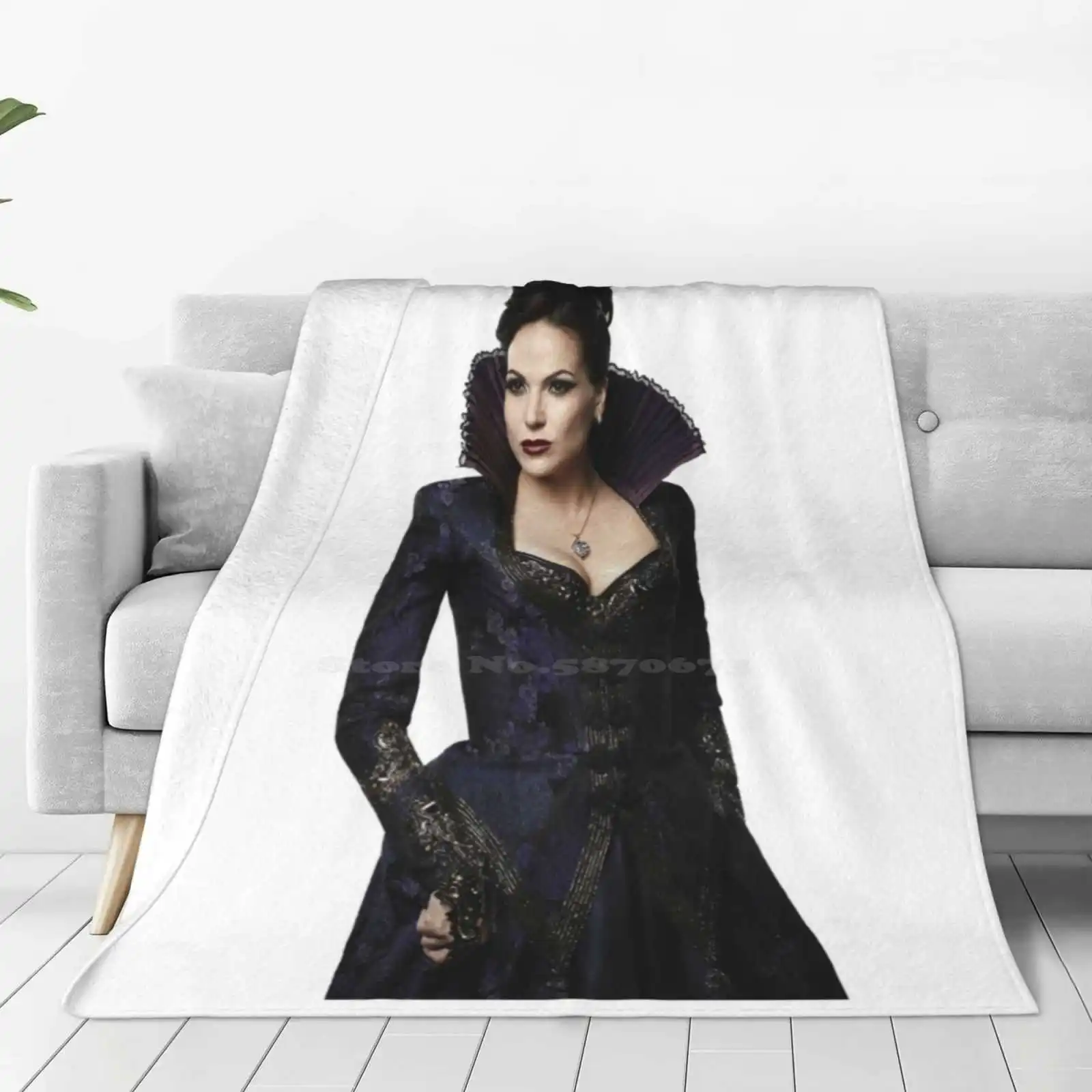 Once Upon A Time-Regina Mills-Evil Queen New Arrival Fashion Leisure Warm Flannel Blanket Ouat Once Upon A Time Lana Parrilla