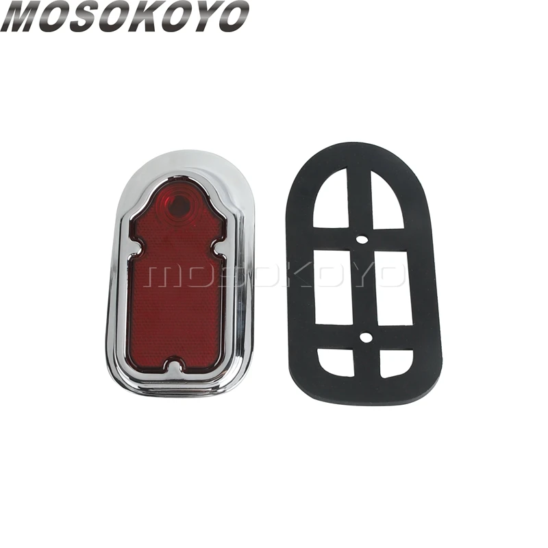 Motorcycles 12V Tombstone Tail Light For Harley FLH Bobber Chopper Honda Yamaha Custom Touring Red Brake Light Lamp Tailights