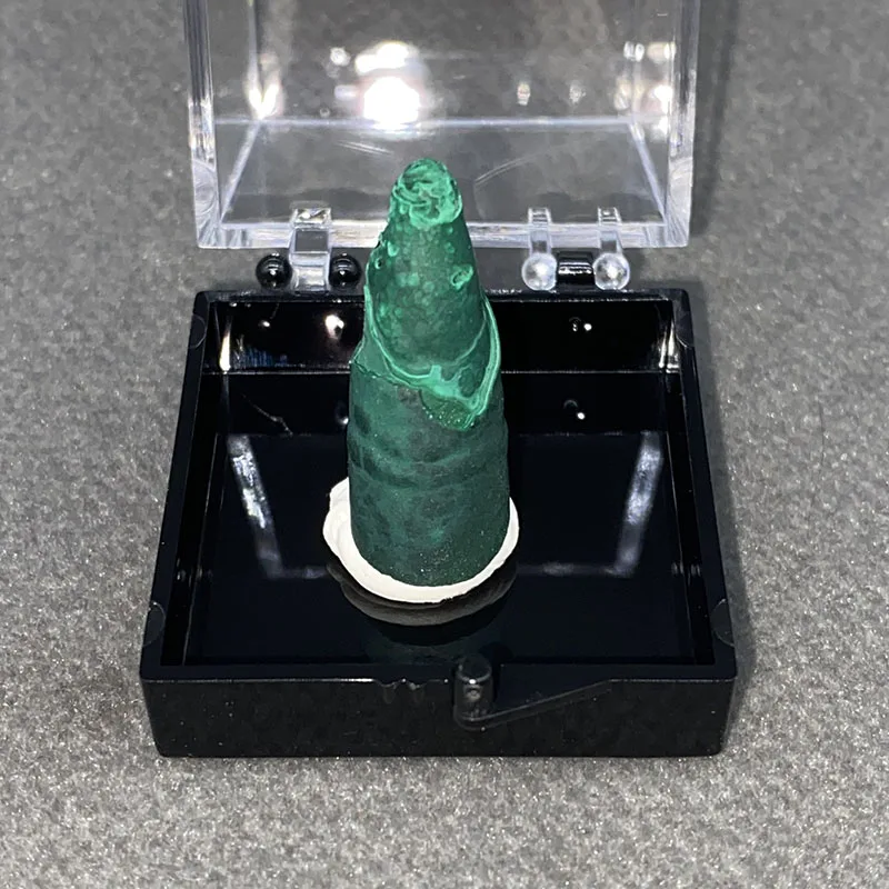 100% natural Columnar  malachite  polished raw stone mineral specimen healing crystal gem collection+Box size:35*35*35mm