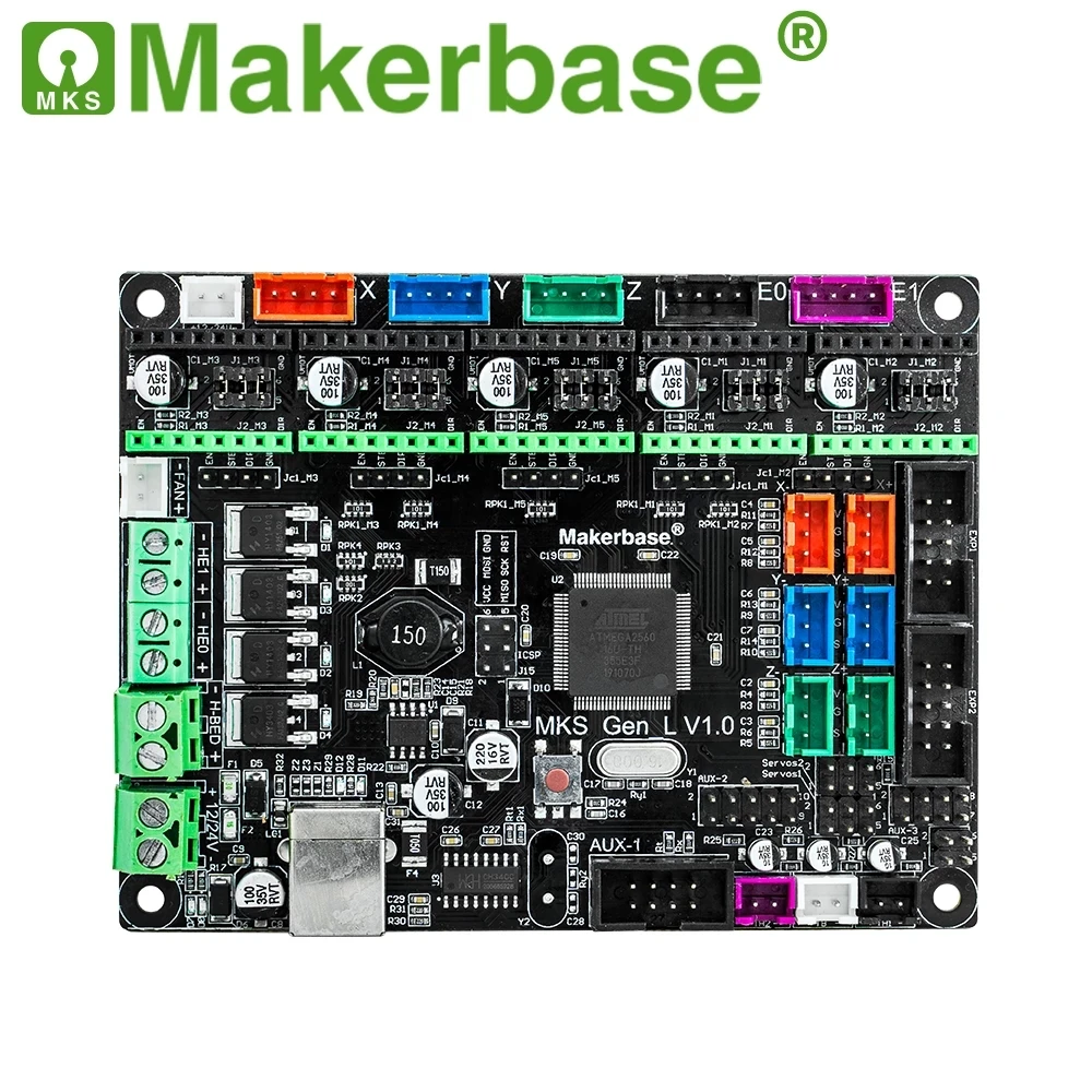 3D printer motherboard MKS GEN_ L V1.0 control board 12864 shows that tevo tornado upgrade part is compatible with 4988d drive