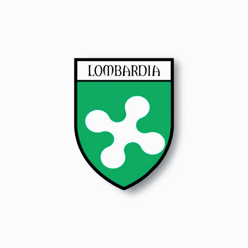 

Car decoration stickers FOR Sticker Car Motorbike Coat of Arms City Flag Italy Lombardia 20CM PVCKK