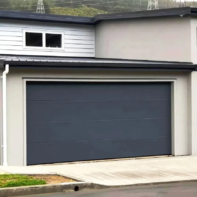 Customized Multi Sized Aluminum Alloy Folding Garage Door High Quality Glass Embedded Security Garage Door Electric Garage Door