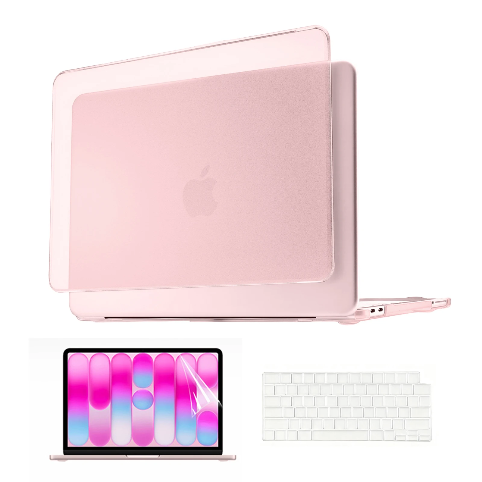 

3-in-1 Laptop Case Set For 2026 Macbook Neo 13inch PC-ABS Matte Transparent Hard Shell Laptop Case Shell for A3404 A18 Pro