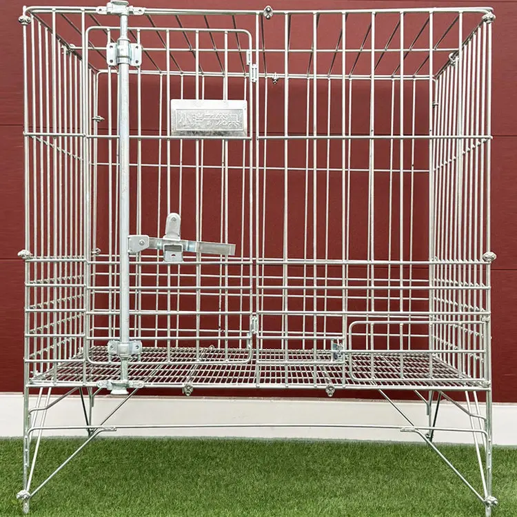 Steel galvanized dog cage Medium and small dog pet dog cage