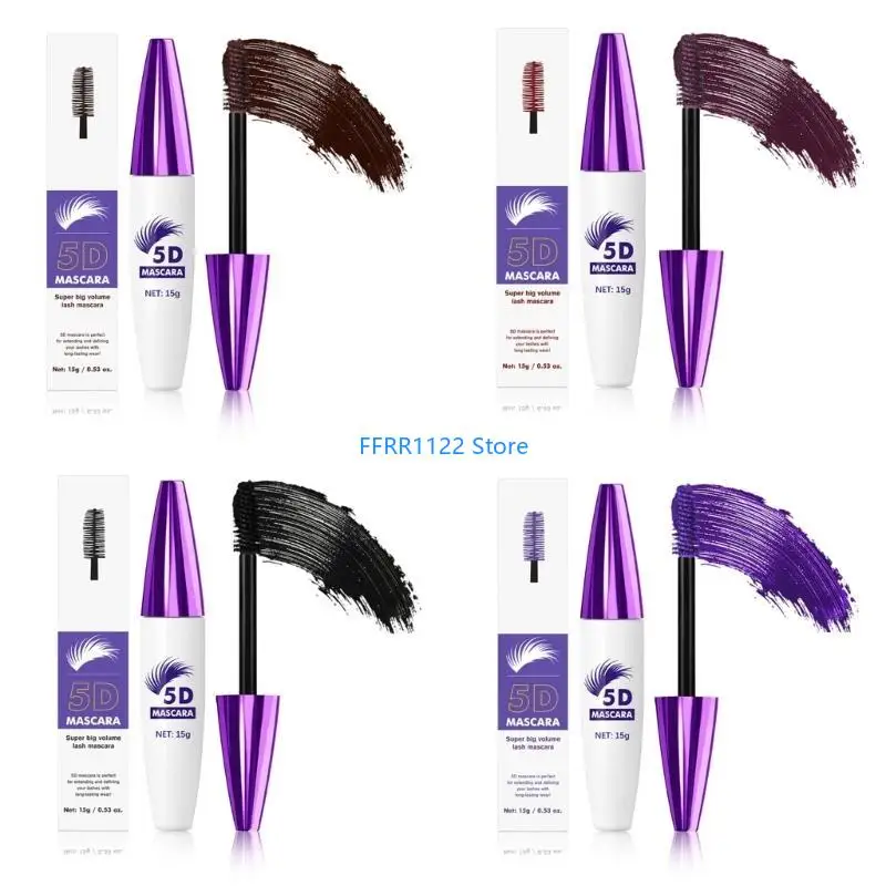 

Y1UF 5D Silk Fiber Mascara for Natural Looking Length Volumizing Cosplay Makeup